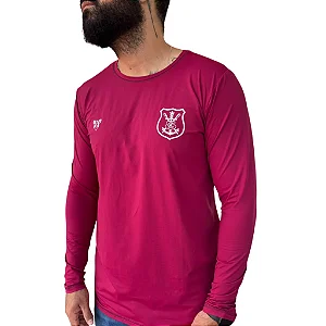Camisa Náutico Escudo 1901 Manga Longa Vinho UV Unissex